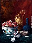 Still Life With Peaches by Antoine Vollon